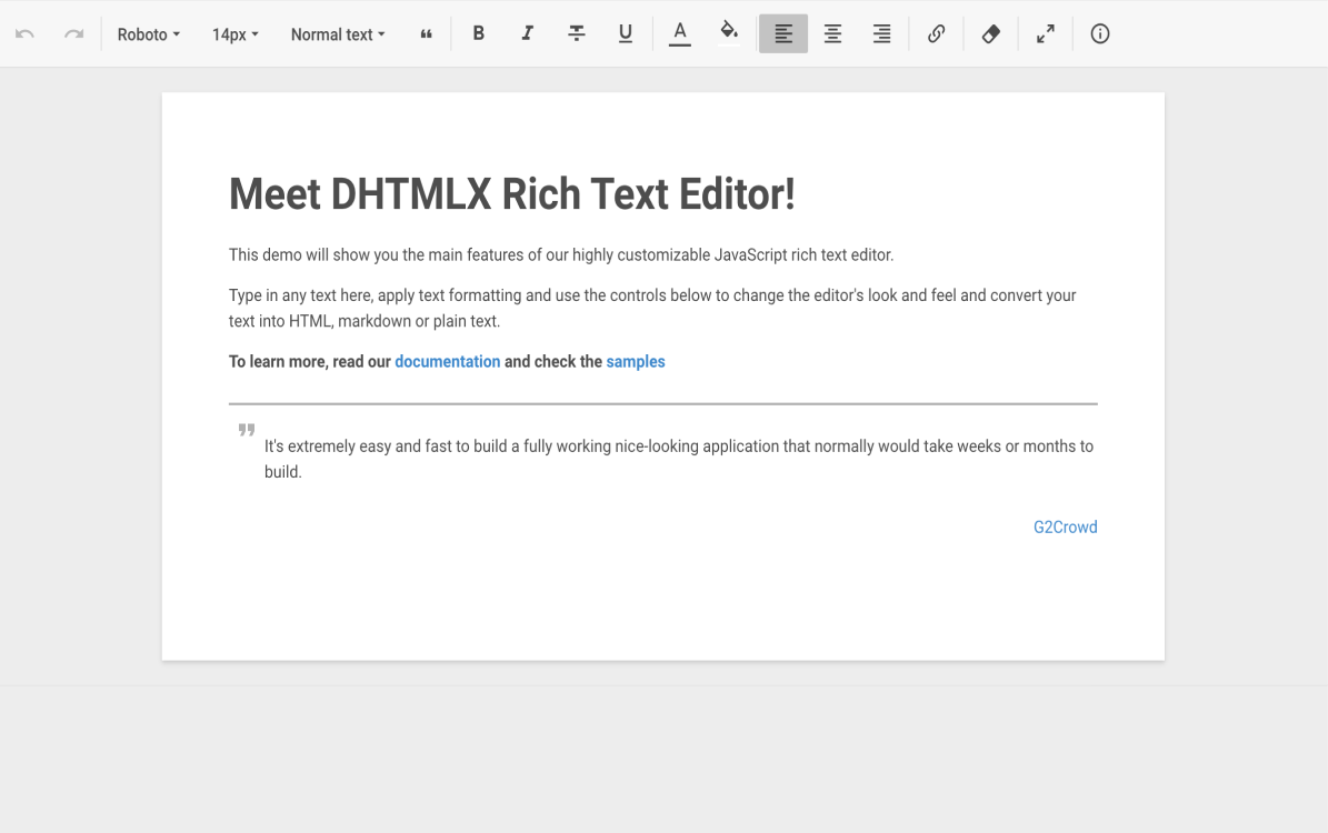 Rich Text Editor