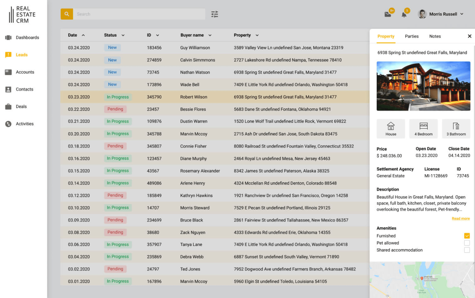 Продвинутая CRM-система для бизнеса в сфере недвижимости